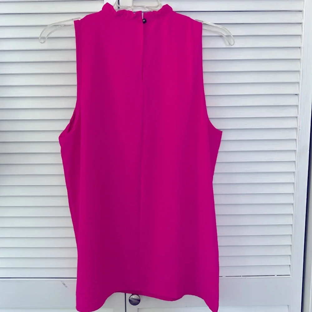 Bright Pink Ruffle Tank - Picture 4 of 4